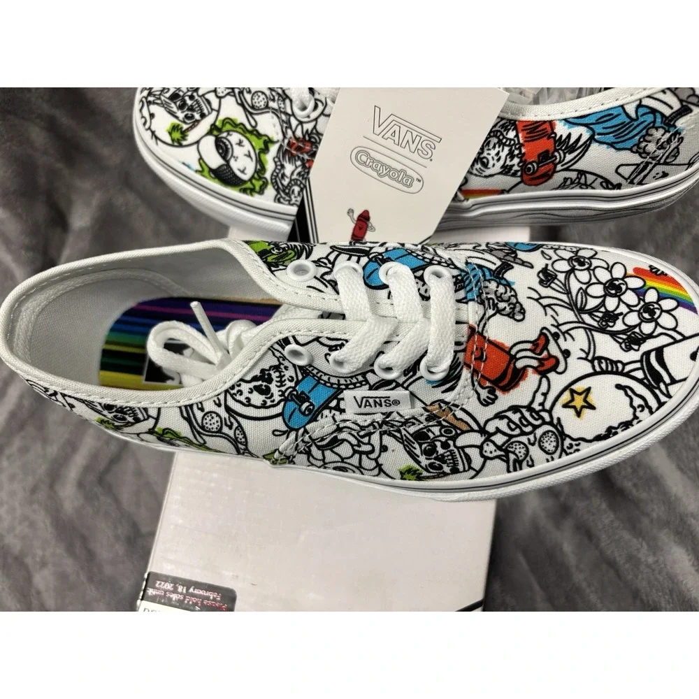 NIB Vans x Crayola Limited Edition Shoes -‎ Kids Size 3